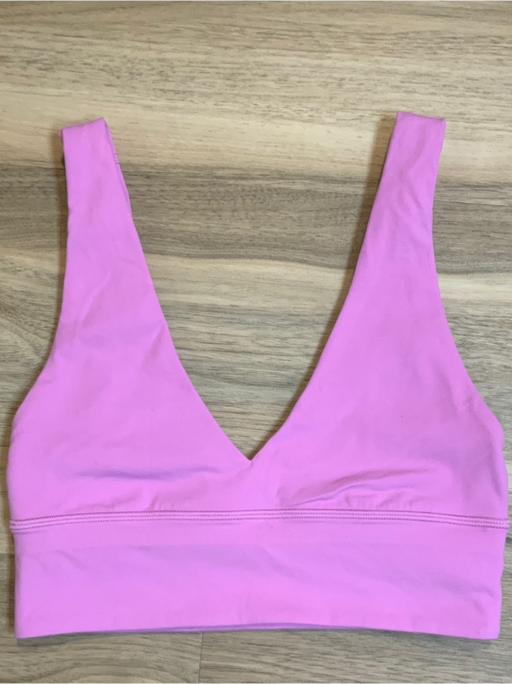 lululemon athletica Pink V-Neck Sports Bralette